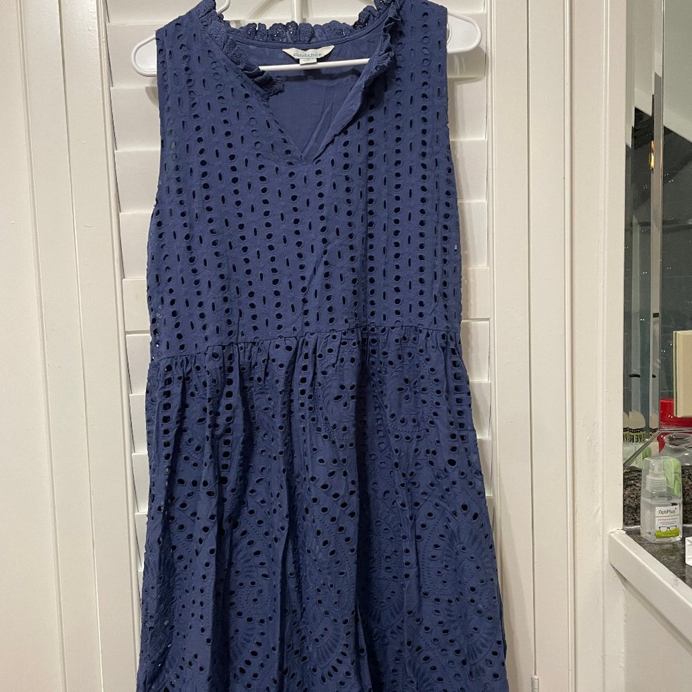 Medium Blue Eyelet Promise Sundance Dress